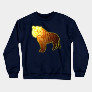 Tiger with shiny face Crewneck Sweatshirt